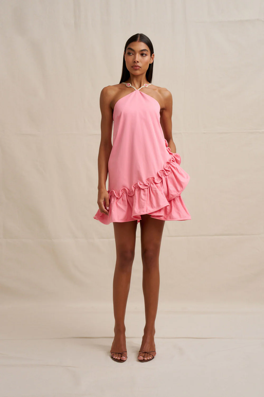 Verona Mini Dress - Pink - Image 5