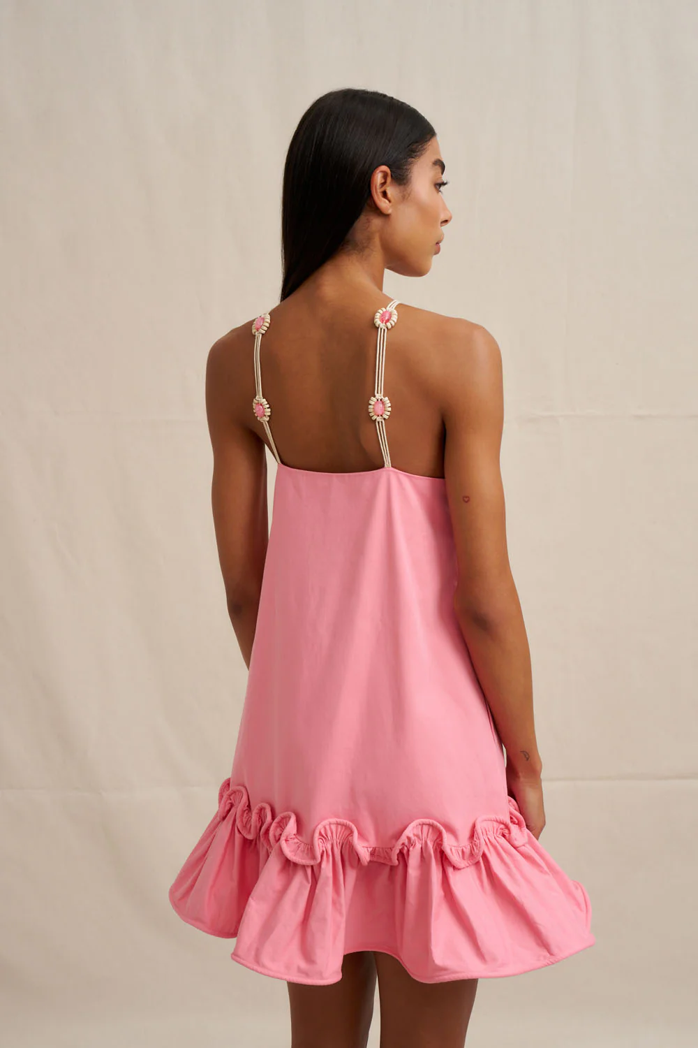 Verona Mini Dress - Pink - Image 6