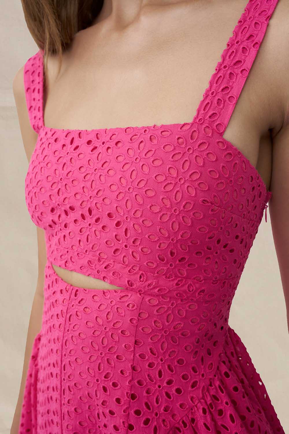 Willow Anglaise Sun Dress - Pink - Image 3