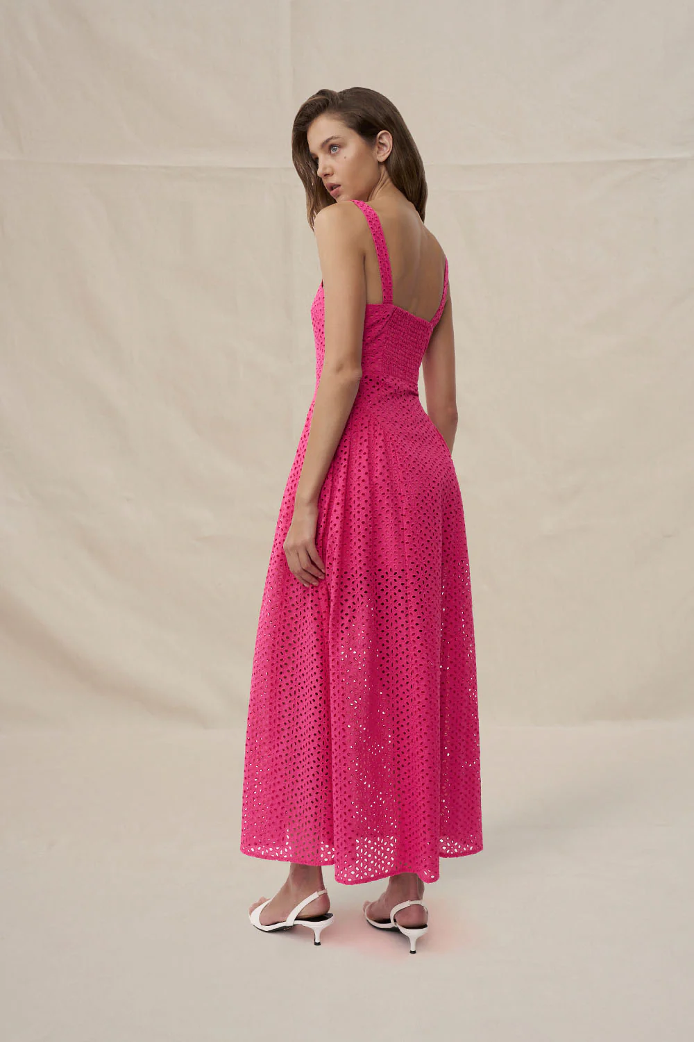 Willow Anglaise Sun Dress - Pink - Image 5