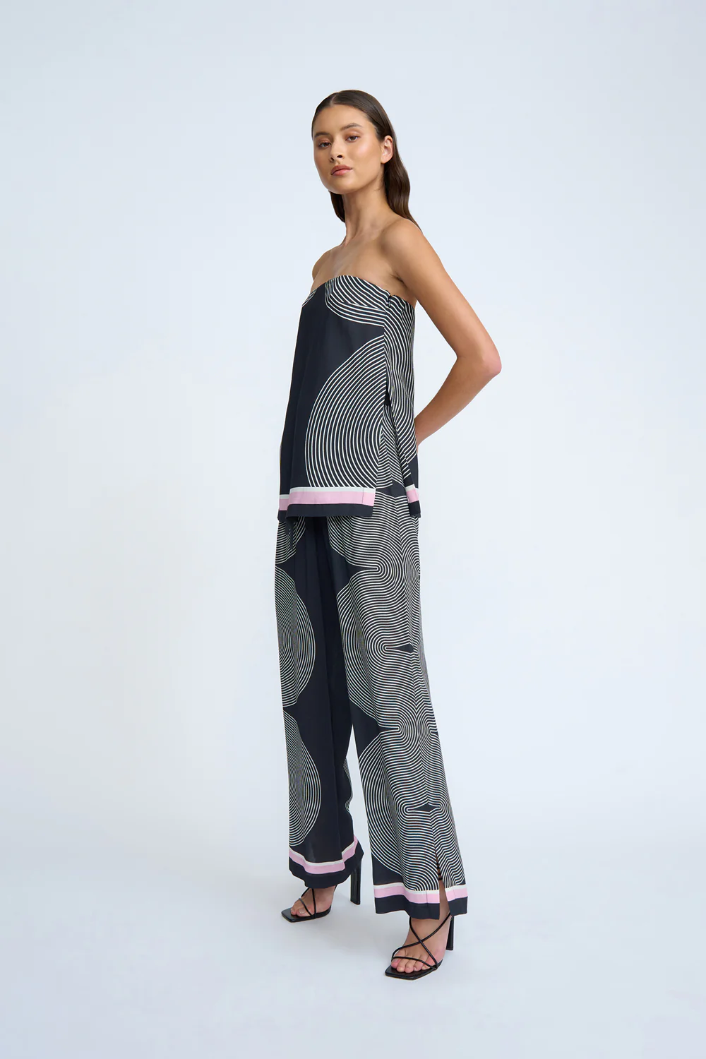 Zen Linear Pant | Final Sale - Black Ivory Pink - Image 6