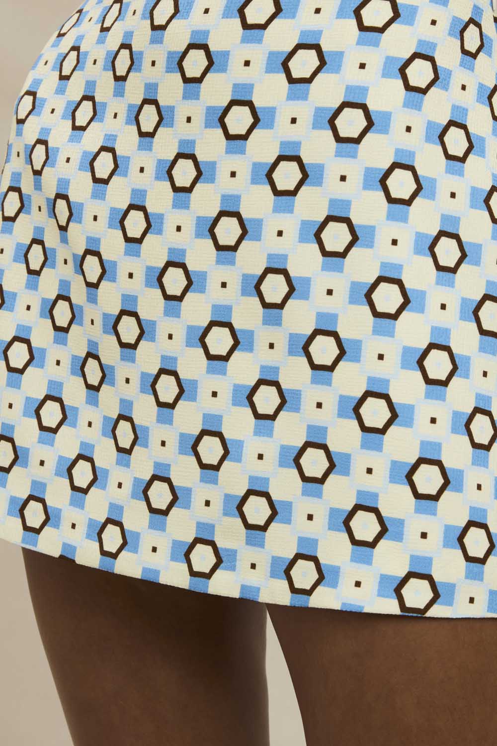 Zinnia Mini Skirt - Multi Yellow Blue - Image 6